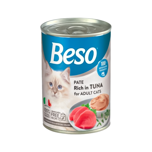 بيسو معلبات باتيه بنكهة التونة للقطط البالغة 400 جرام