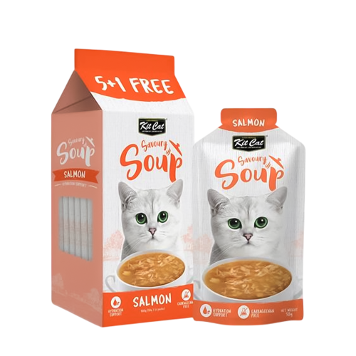 كت كات شوربة للقطط البالغة بنكهة السلمون