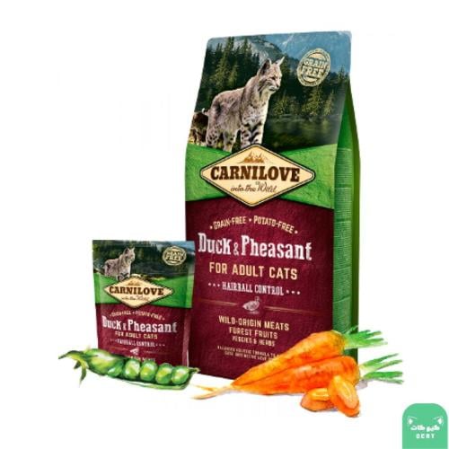 كارنيلوف طعام جاف بالبط مقاومة كرات الشعر