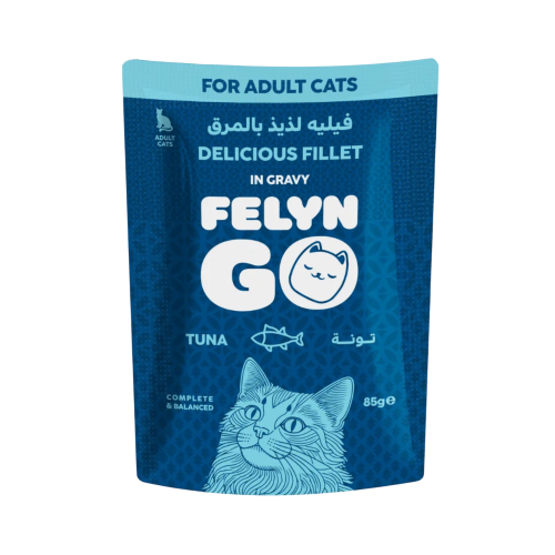 فيلاين قو طعام رطب بالتونة للقطط البالغة 85 جرام