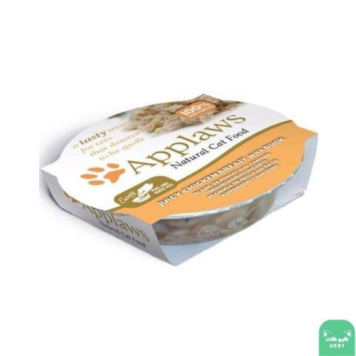 ابلاوز طعام رطب صدور الدجاج مع البط للقطط 60 جرام