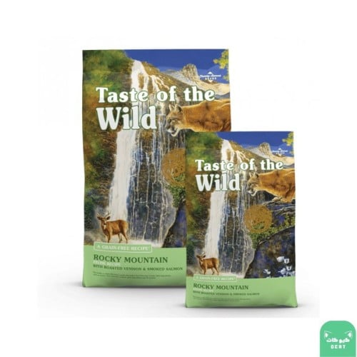 تيست اوف ذا وايلد طعام جاف للقطط بالسلمون المدخن ولحم الغزال