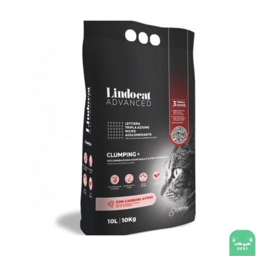 رمل ليندو كات سريع التكتل - خالي من المواد العطرية 10Lمفعول الكربون الطبيعي Lindocating , Active  Advanced ClumpCarbon