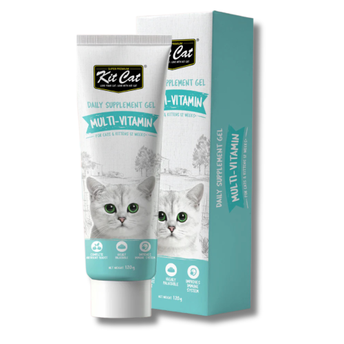جل مكمل غذائي يومي  من كيت كات للقطط الصغيرة والكبيرة - 120 جم