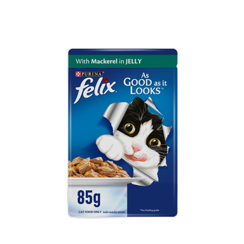 بورينا فليكس اظرف سمك الماكريل في الهلام 85 جرام