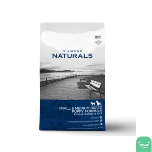 دايموند ناتشورالز طعام جاف بنكهة الدجاج والأرز الصغيرة والمتوسطة سلالة الجراء 2kg