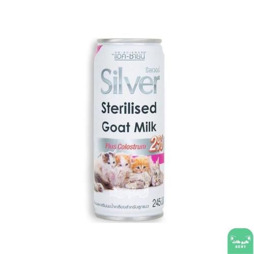 حليب الماعز سيلفر مع اللبأ للقطط الصغيرة من إيه جي ساينس - 245 مل