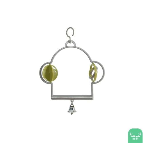 زولكس ارجوحة بلاستيك مع لعبة للطيور الصغيرة