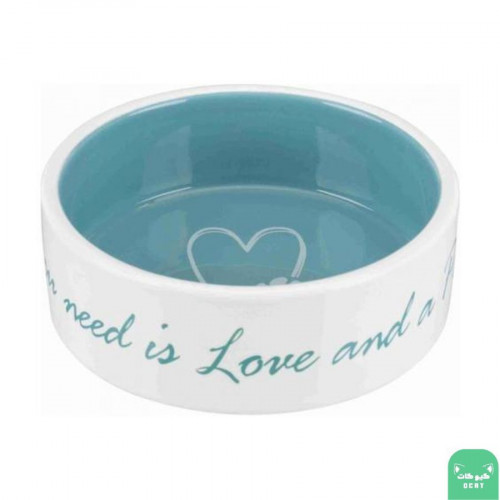 صحن سيراميك للقطط 12سم-كيو كات