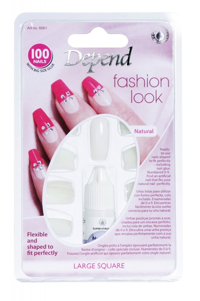 RIXTEC Professional 100-Piece Artificial Nails Set - 100 White nail with 1  Nail Glue Combo - Nail Salon Quality | DesiDime