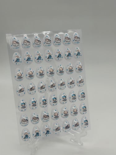 بيضه مولود ثري دي 49 قطعه   - ترانسفير شيت