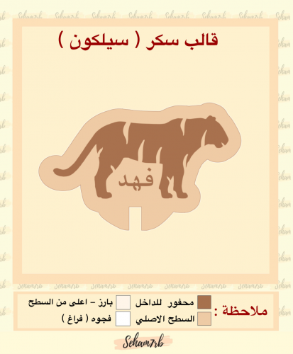 شكل فهد مع اسم