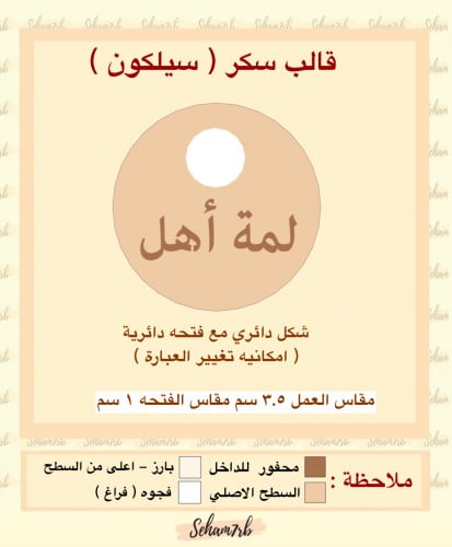 شكل دائري مع فتحه دائرية