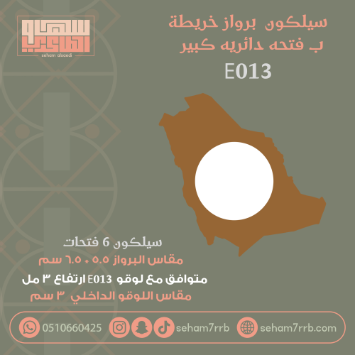 سيلكون برواز خريطة 6 فتحات ب فتحه 3 سم E013