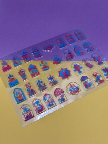 ترانسفير منوع شهر الرحمه فوشي و ازرق ٣٢ قطعه