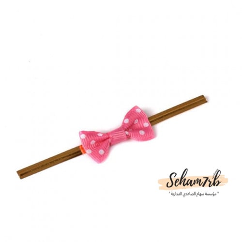 اعواد  ربط ب فيونكة - وردي