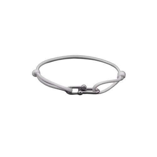 WHITE HORSESHOE BRACELET