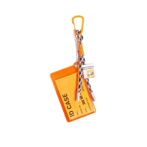ORANGE ID KEYCHAIN