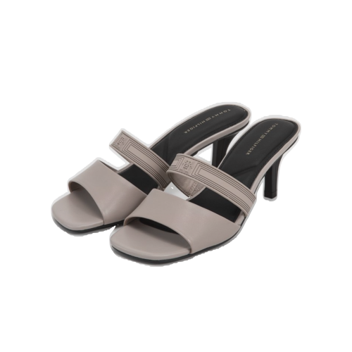 TOMMY HILFIGER SPORTY LEATHER MULE - Heel sandals...