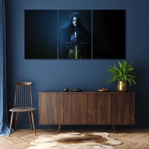 ثلاث لوحات قماشية بتصميم مسلسل Game of thrones