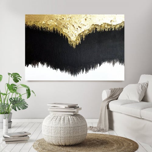لوحة ديكور قماشية بتصميم رسم تجريدي