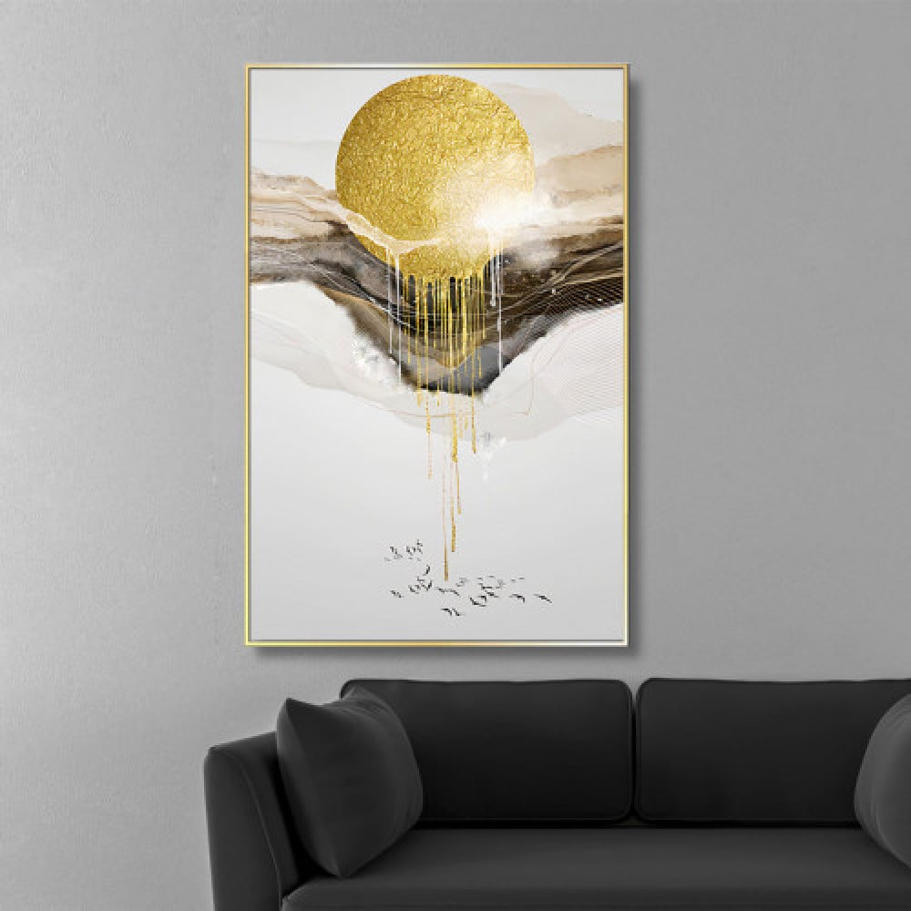 لوحة قماشية بتصميم مودرن مع برواز مجوف