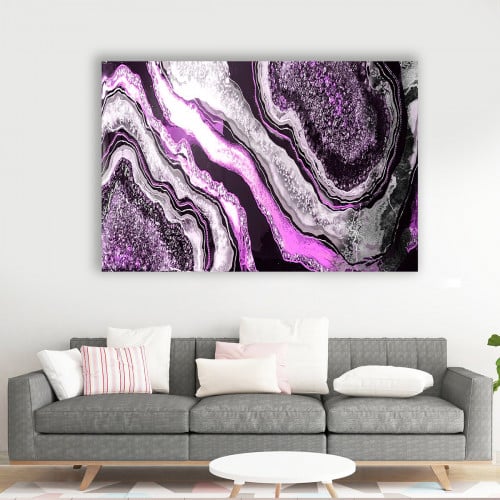 لوحة ديكور قماشية بتصميم رسم تجريدي