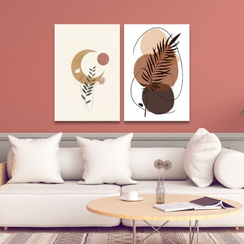 لوحة قماشية ثنائية بتصميم مودرن