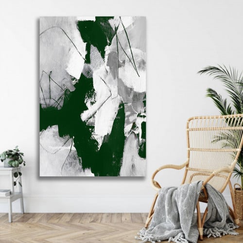 لوحة ديكور قماشية بتصميم رسم تجريدي
