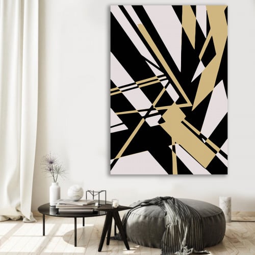 لوحة ديكور قماشية بتصميم رسم تجريدي