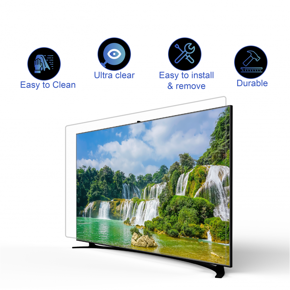 86-inch TV screen protection, ultra-shock, shatterproof and waterproof protection
