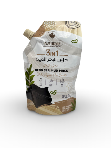 ماسك طين البحر الميت 3 في 1 من Naturaliz بزيت الأر...