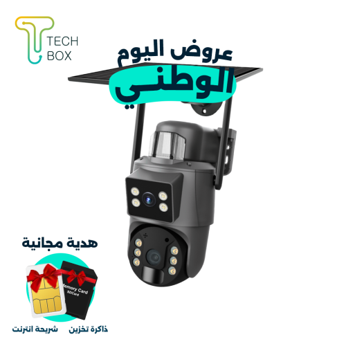 كاميرا مراقبة بالطاقة الشمسية مزودة بمدخل شريحة 4G...