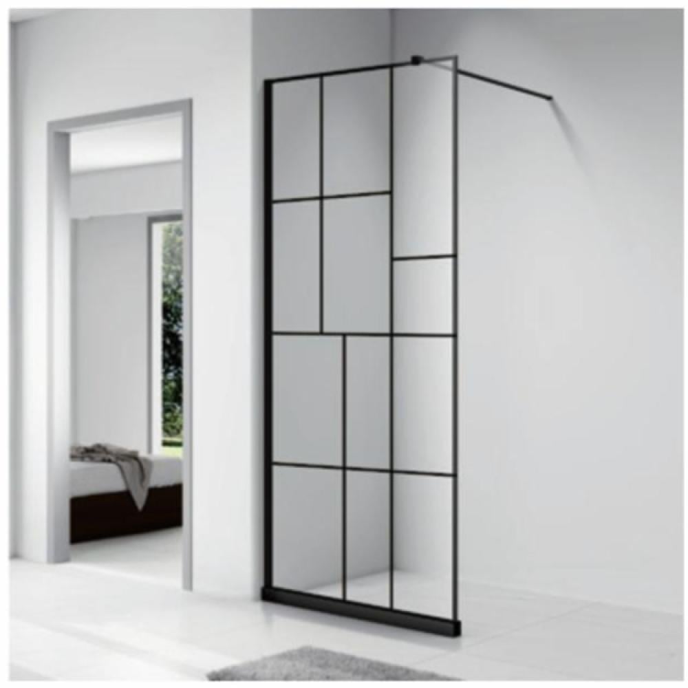 حاجز دش شاور زجاج مربعات - تفاصيل لمواد البناء