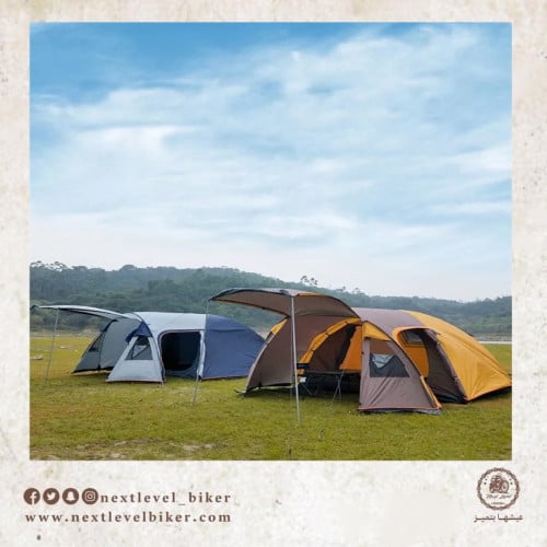 خيمة 3-4 أشخاص مع منطقة المعيشة والنوم المنفصلة