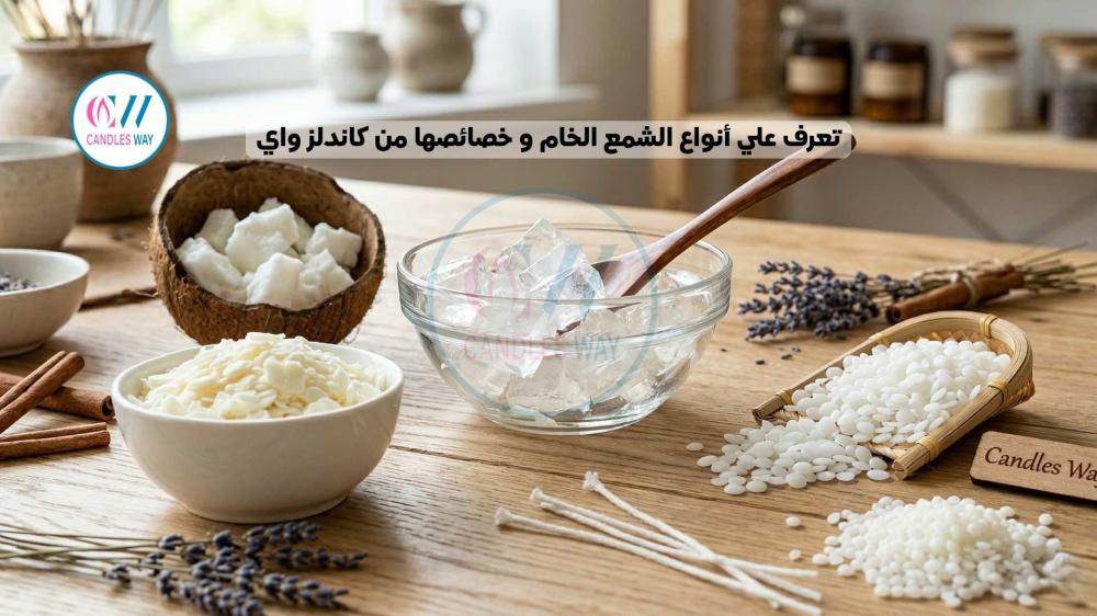 تعرف علي  أنواع الشمع الخام و خصائصها من كاندلز واي