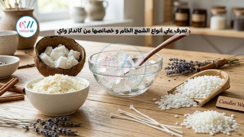 تعرف علي  أنواع الشمع الخام و خصائصها من كاندلز واي