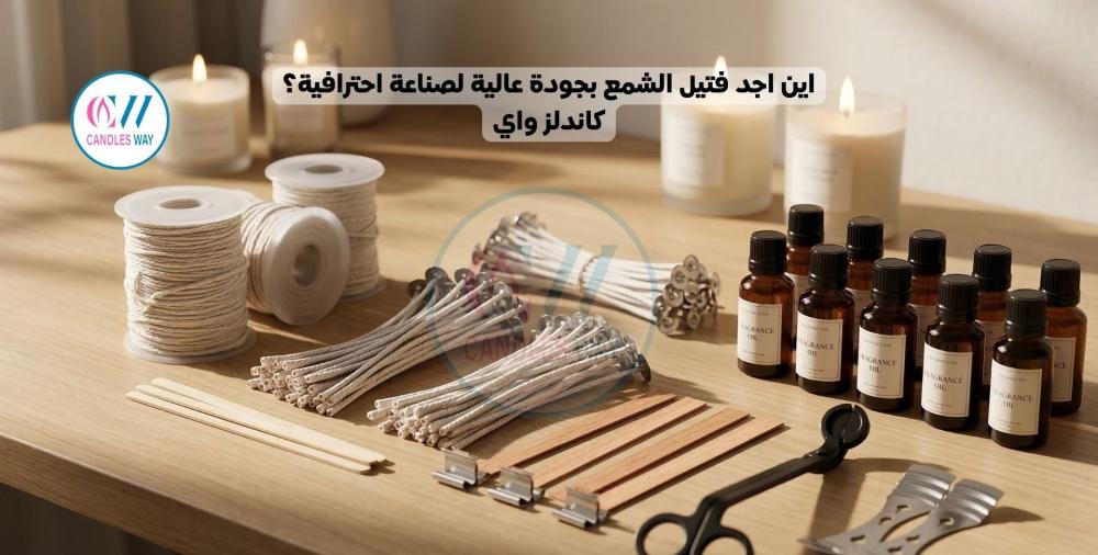 اين اجد فتيل الشمع بجودة عالية لصناعة احترافية؟ - كاندلز واي