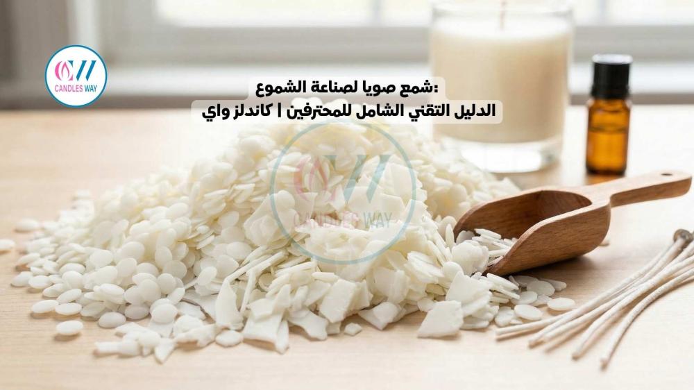 شمع صويا لصناعة الشموع: الدليل التقني الشامل للمحترفين | كاندلز واي
