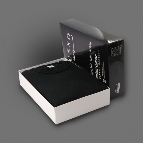 بجامة رجالي فرو أسود