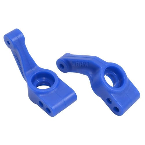 RPM Rear Traxxas Stub Axle Carriers (2) (Blue) for RC 80385
