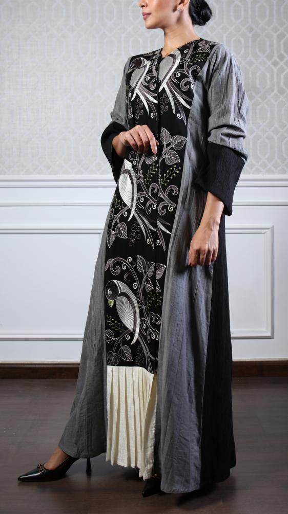 عباية فاخرة خريفية سوداء