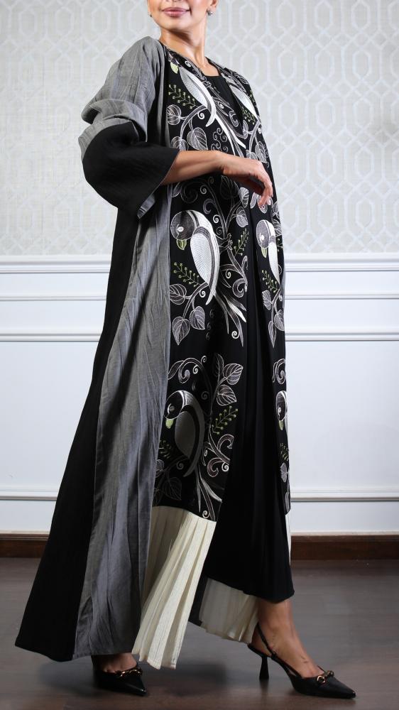 عباية فاخرة خريفية سوداء