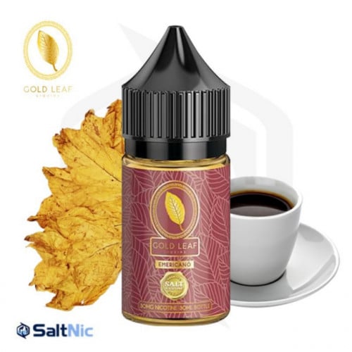 نكهة سولت جولد ليف الورقة الذهبية توباكو كوفي Gold Leaf Emericano Salt