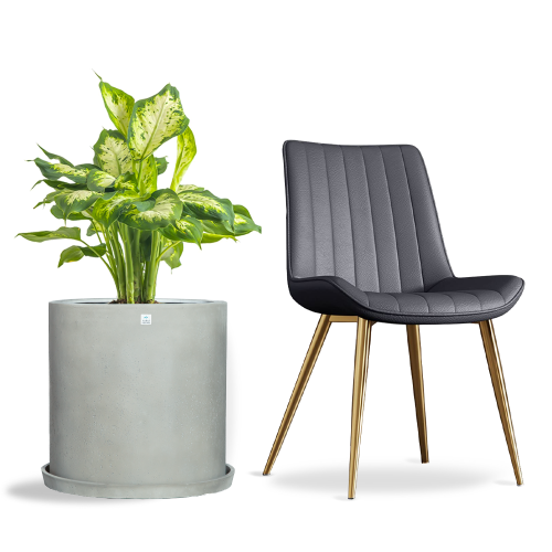 مركن دائرى رمادى