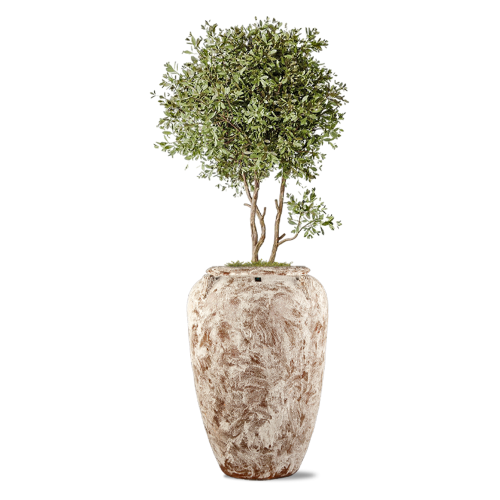 6382 مركن سيراميك طولى بني