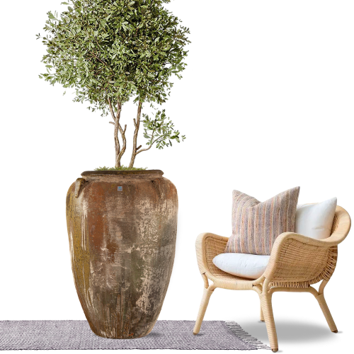 6384 مركن سيراميك طولى أخضر