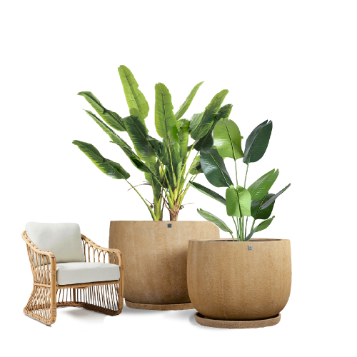 6409 مركن بولي دائري  بيج فقاعي مع صحن