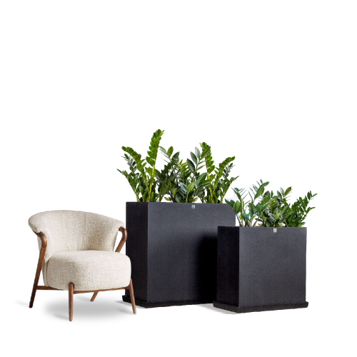 مركن بولي مستطيل أسود 6432