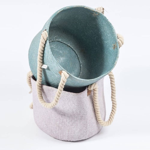 سلة الخوص سلة خوص دائرية